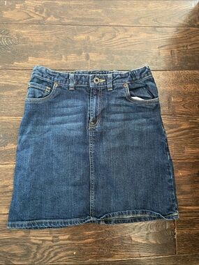 L.L. Bean Double Denim Jean Skirt Size 12